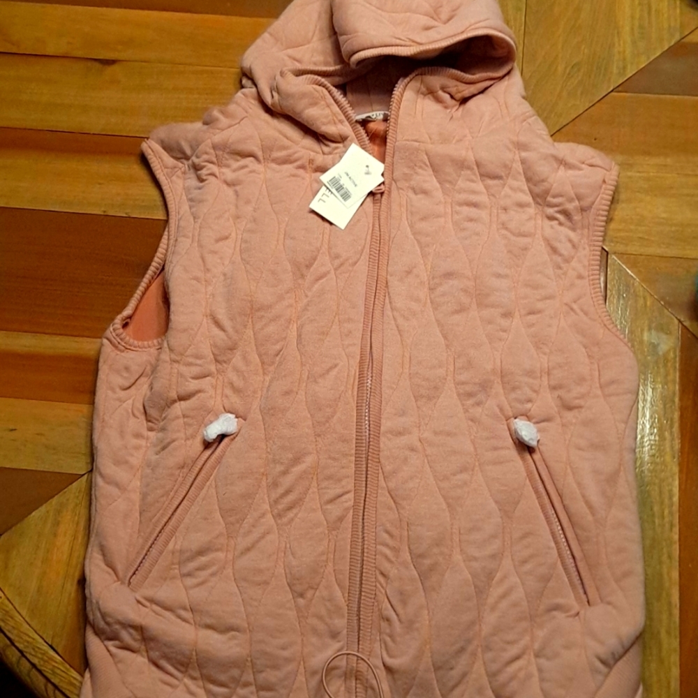Women's Live Well Pink Hooded Vest